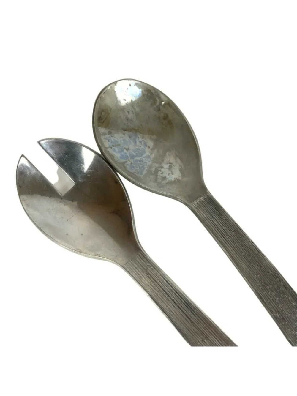Vera Wang Wedgwood Vesta 2-Piece Salad Serving Set Holloware Stainless Steel